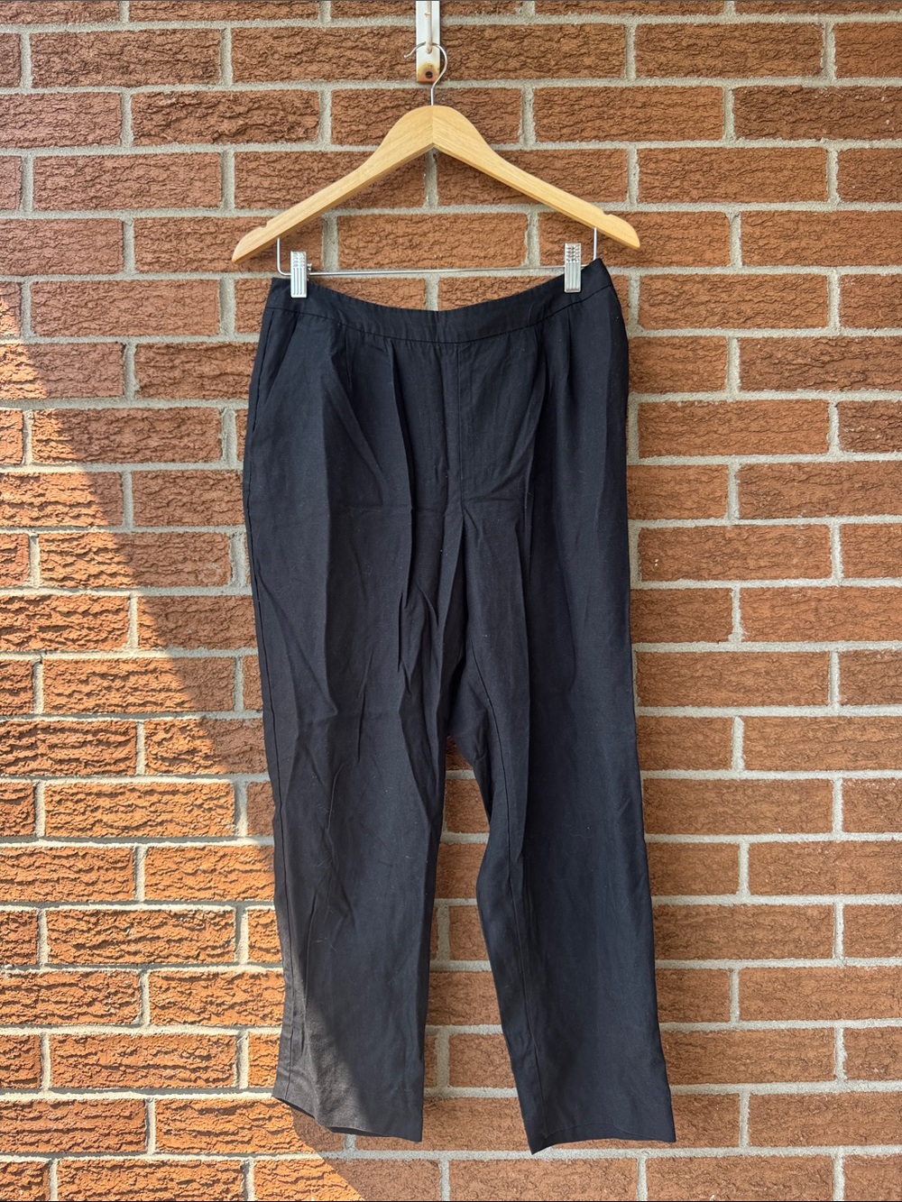 H&M Black Straight-Leg Chinos
